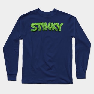 Stinky Typography Long Sleeve T-Shirt
